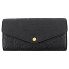 Louis Vuitton Black Empriente Monogram Leather Continental Sarah Wallet