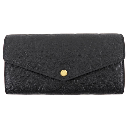 Louis Vuitton Black Empriente Monogram Leather Continental Sarah Wallet