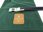 Ralph Lauren Sterling Silver RL Initial Navy Leather Belt - 85 / 34