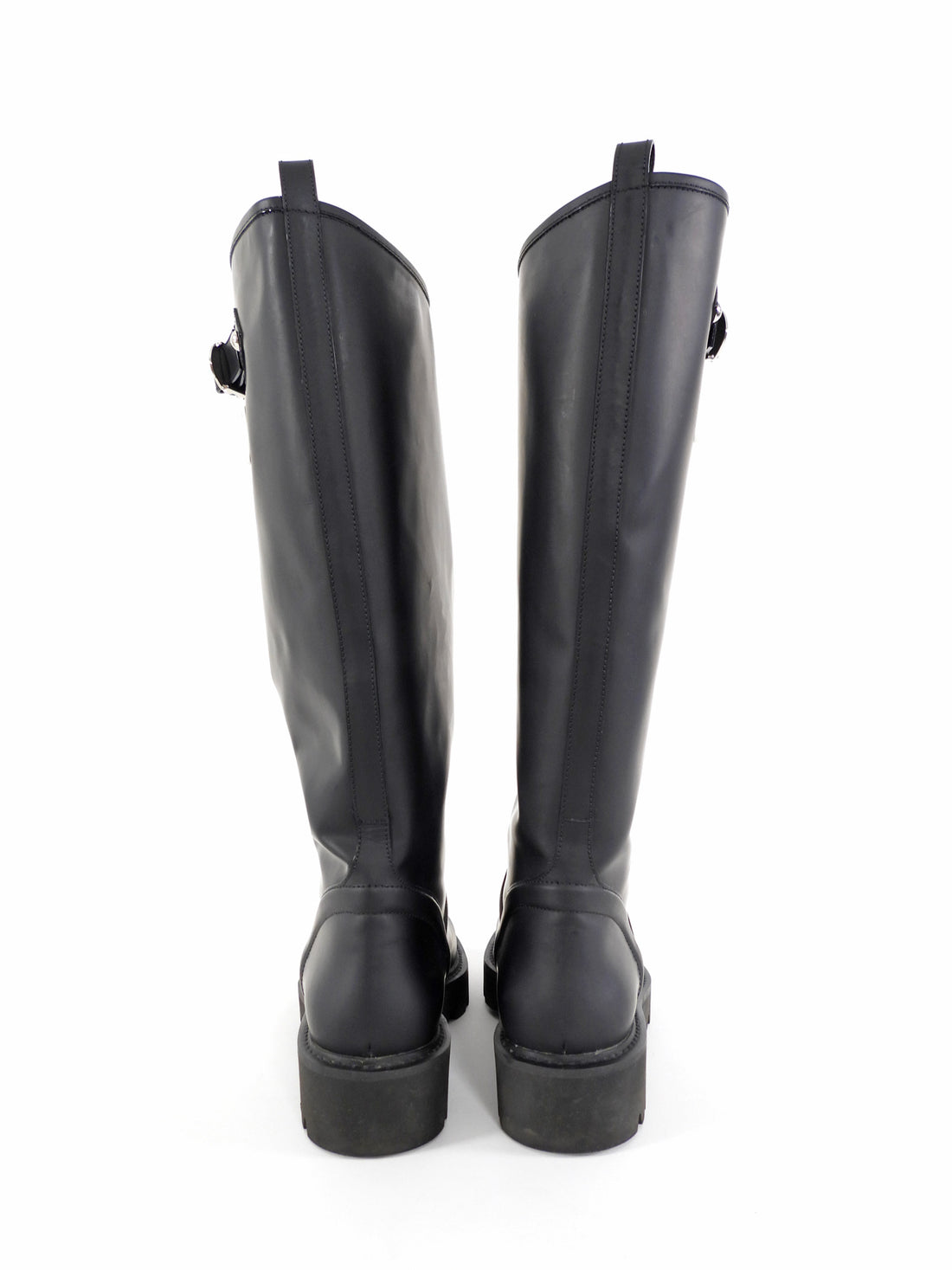 Louis Vuitton Coated Rubber Tall Tack Sole Rain Boot - 7