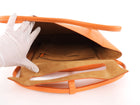 Bottega Veneta Orange Grained Leather Medium Arco Tote Bag