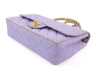 Chanel Lavender Purple Vintage 1994-96 Quilted Nylon CC Classic Single Flap Chain Bag