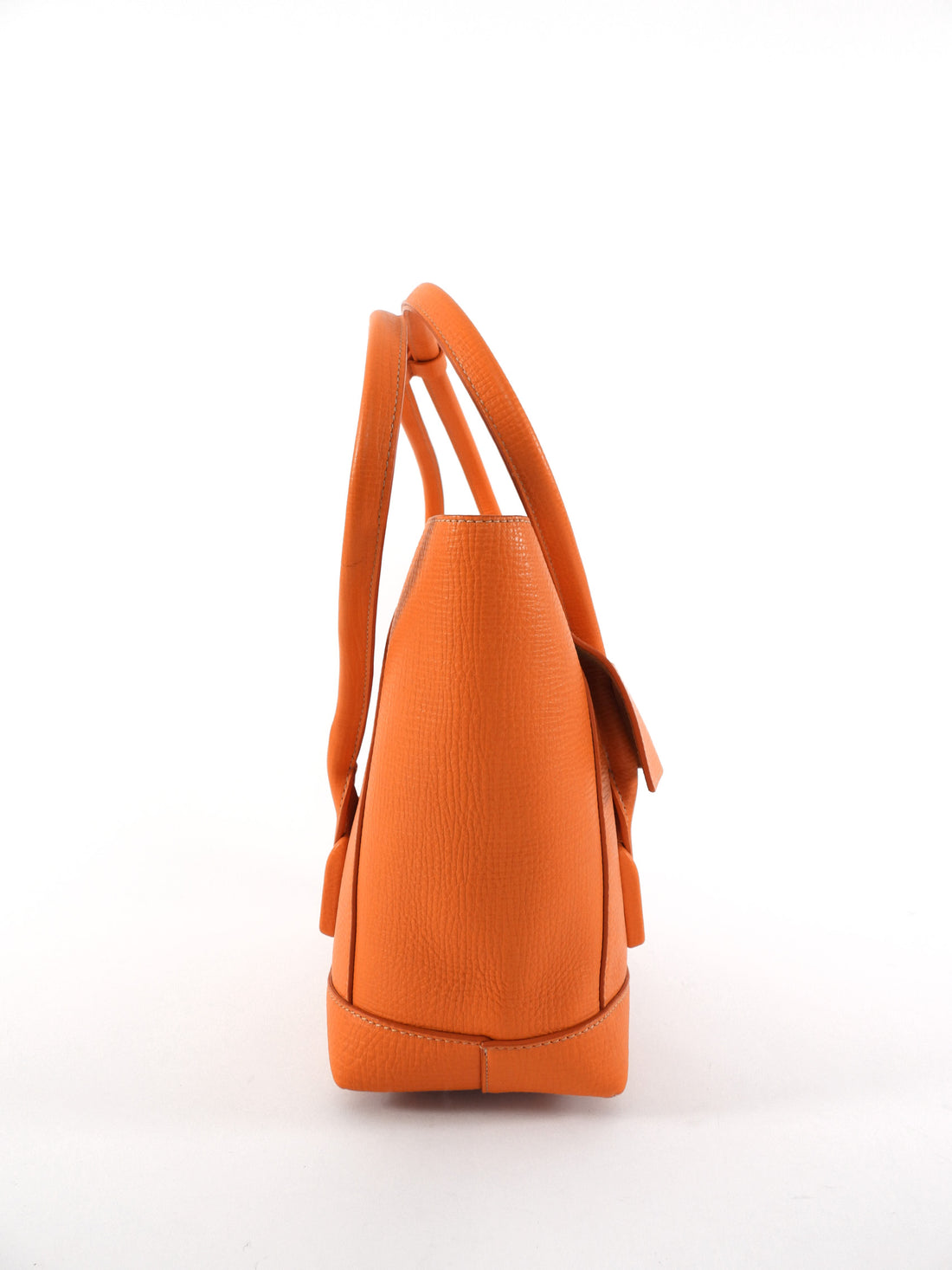 Bottega Veneta Orange Grained Leather Medium Arco Tote Bag