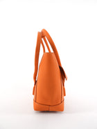 Bottega Veneta Orange Grained Leather Medium Arco Tote Bag