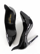 Saint Laurent Black Patent Leather 115mm High Heel Pumps - 36.5
