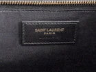Saint Laurent Black Grain de Poudre Matelasse Quilted Envelope Chain Flap Bag Large GHW