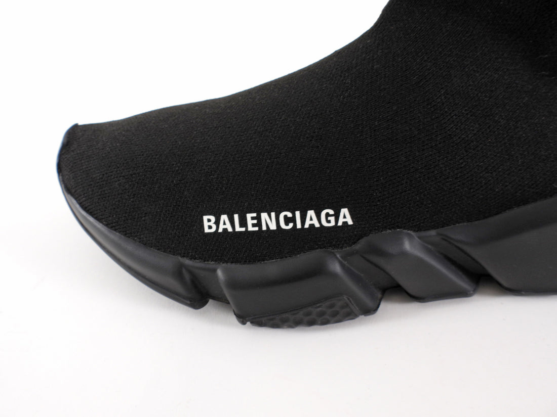 Balenciaga Black Stretch Sock Speedracer Sneaker - 7