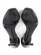 Saint Laurent Amber 105 Black Leather Sandals - 37
