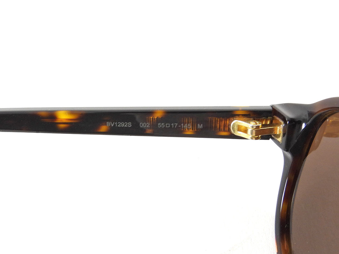 Bottega Veneta Triangle Stud Brown Acetate Aviator Sunglasses - BV1292S