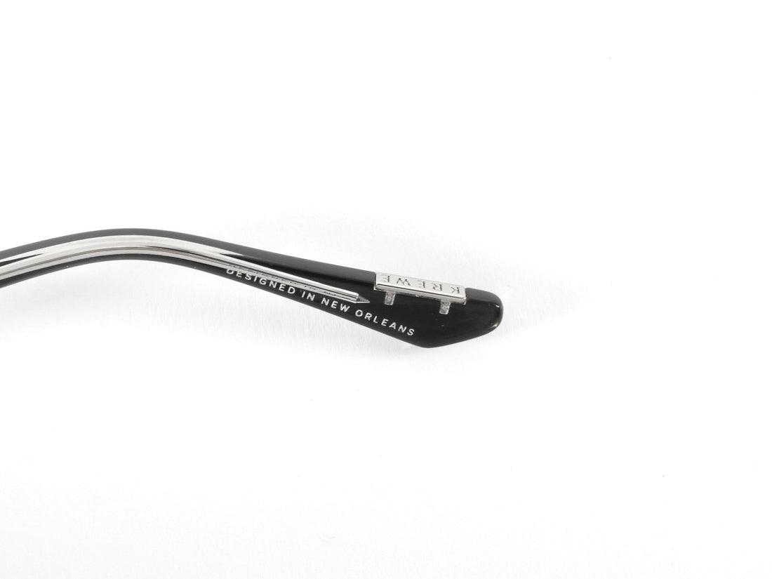 Krewe Bowery Nylon Black Rectangular Sunglasses