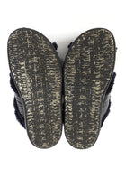 Marni Black and Navy Shearling Fussbett Sandals - 37