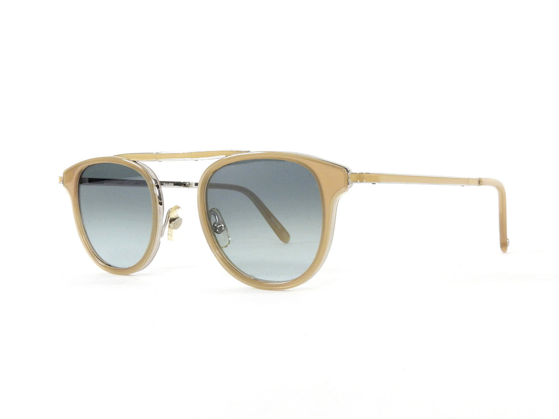 Garrett Leight Taupe Van Buren Combo Fold Sunglasses