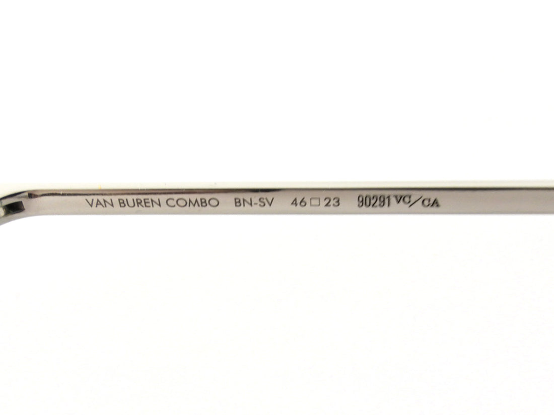 Garrett Leight Taupe Van Buren Combo Fold Sunglasses