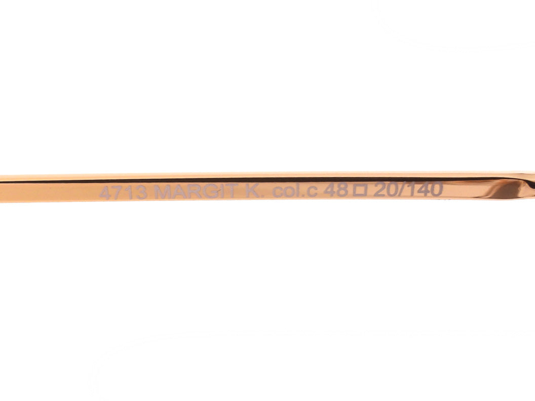 Andy Wolf Gold Round Wire Clip Sunglasses