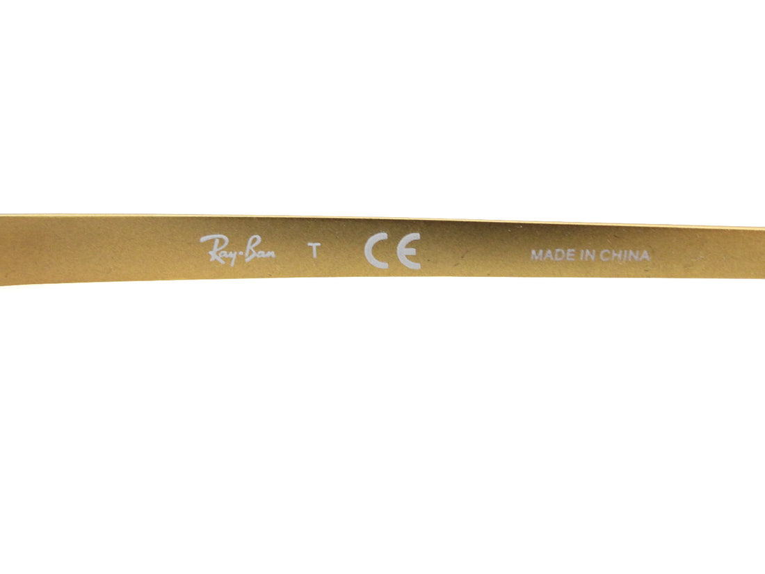 Ray Ban Black Gold Prescription Eyeglass Frames RB6317