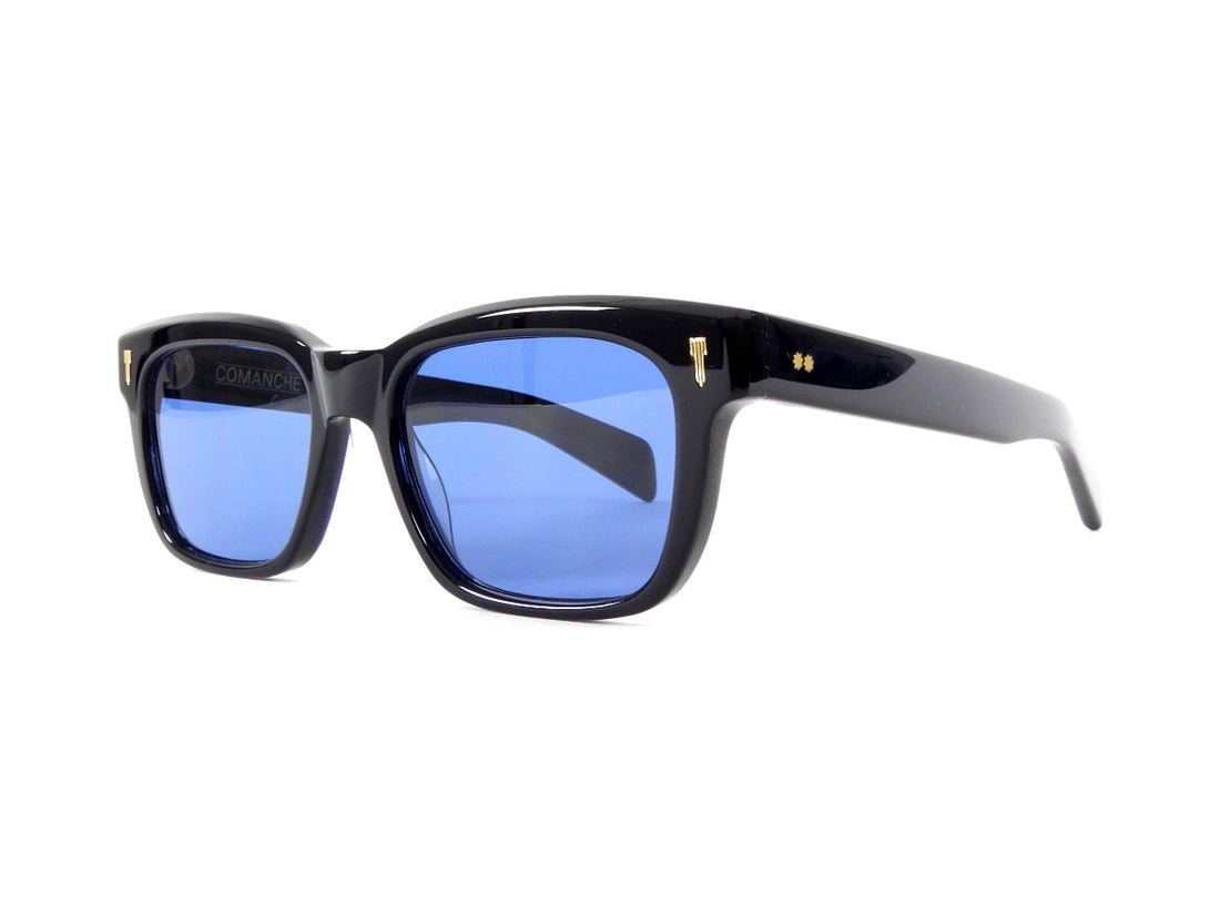 Tejesta Comanche Black Rectangular Acetate Sunglasses