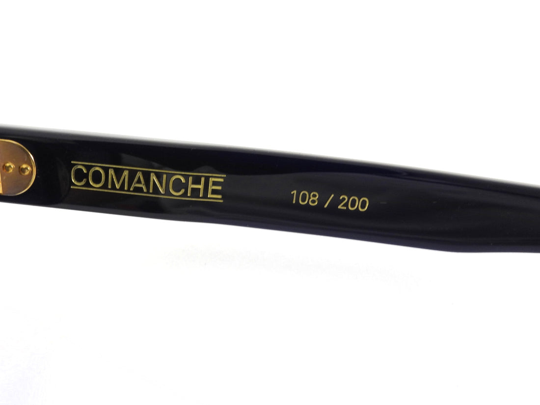 Tejesta Comanche Black Rectangular Acetate Sunglasses
