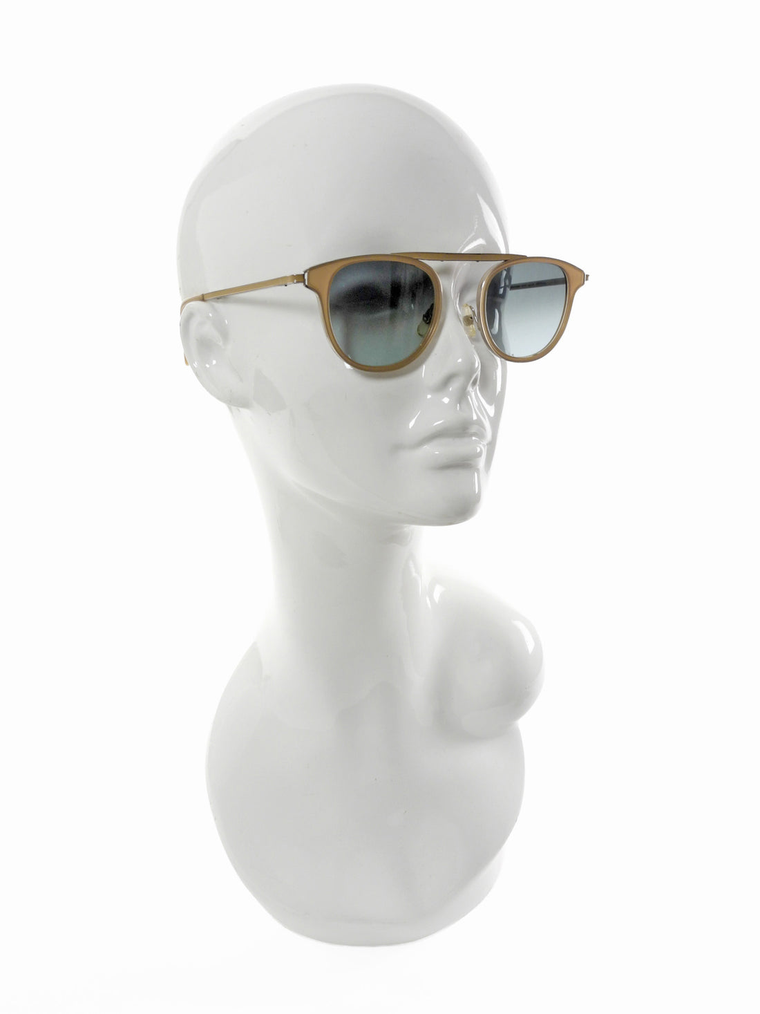 Garrett Leight Taupe Van Buren Combo Fold Sunglasses