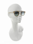 Garrett Leight Taupe Van Buren Combo Fold Sunglasses