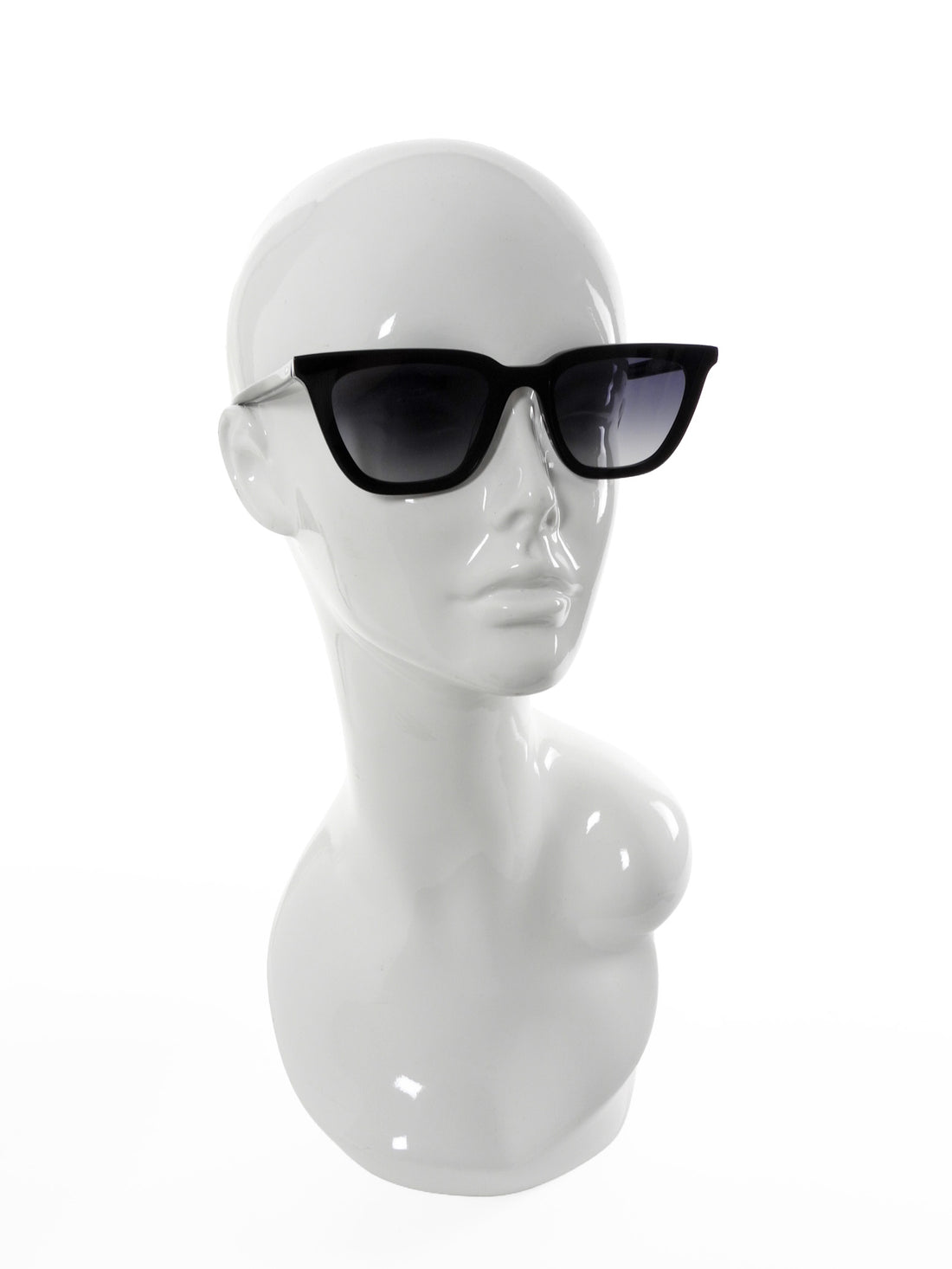 Krewe Bowery Nylon Black Rectangular Sunglasses