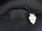 Gucci Black Calfskin Tritone Stripe Web Small Bucket Bag