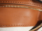 Gucci Toile Canvas and Brown Calfskin Tritone Stripe Web Small Bucket Bag