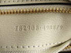 Gucci Ivory Calfskin Tritone Stripe Web Small Bucket Bag