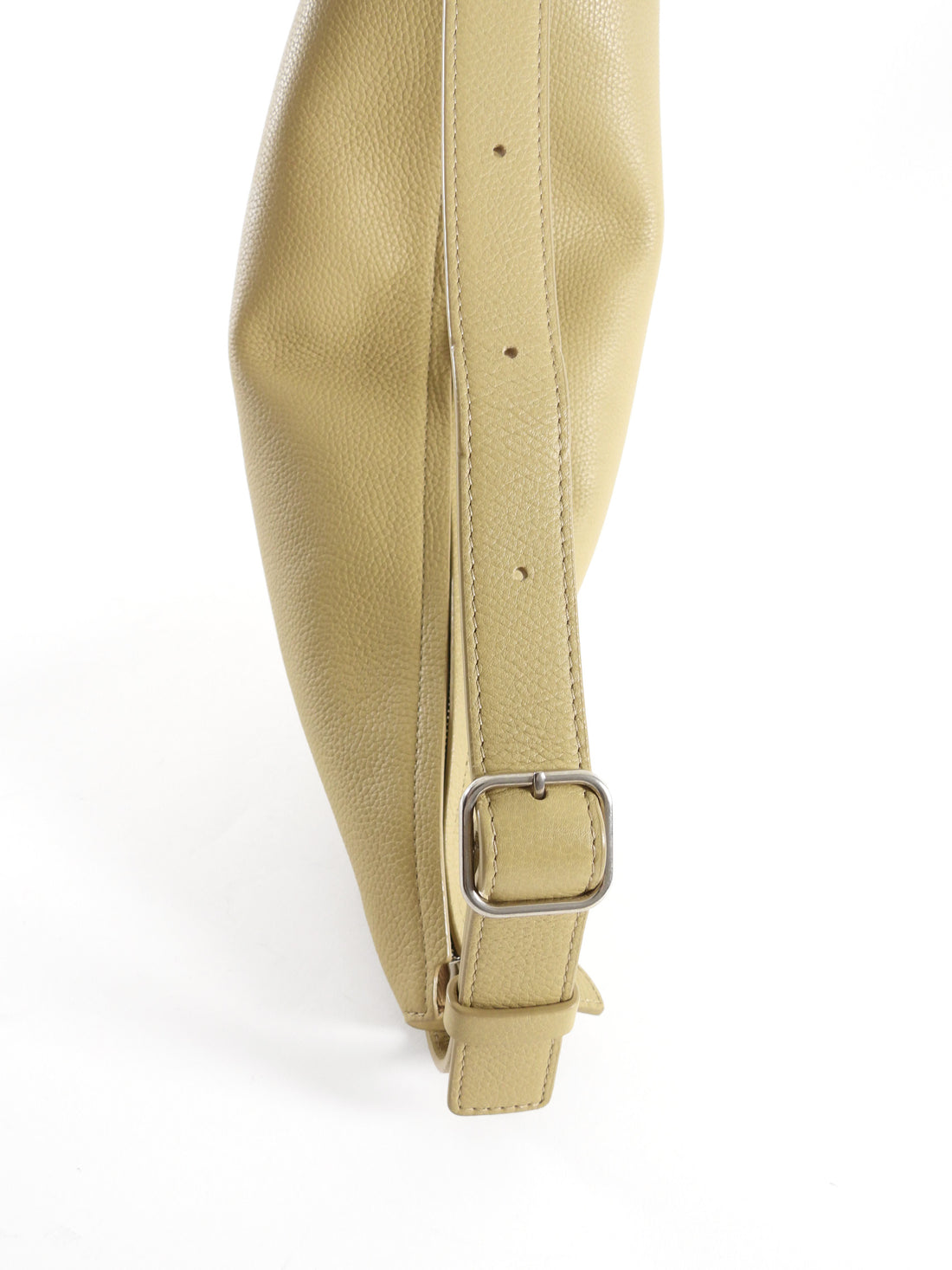 The Row Boulder Beige Leather Jouve Shoulder Bag