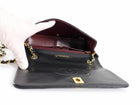 Chanel Black Vintage 1989 Quilted Leather Classic Full Flap Bag Small