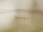 Chanel White Quilted Leather 3 Compartment Hanbok Flap Bag Medium