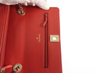 Chanel Red 2019 Chevron Lambskin Trendy WOC Wallet on Chain Bag