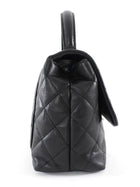 Chanel Black Lambskin Quilted Medium Kelly Flap Bag