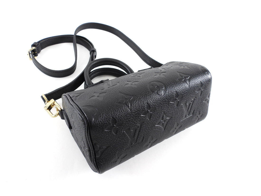Louis Vuitton Black Monogram Empriente Leather Nano Speedy Bag