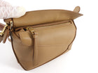 Loewe Toffee Brown Grained Calfskin Mini Puzzle Bag