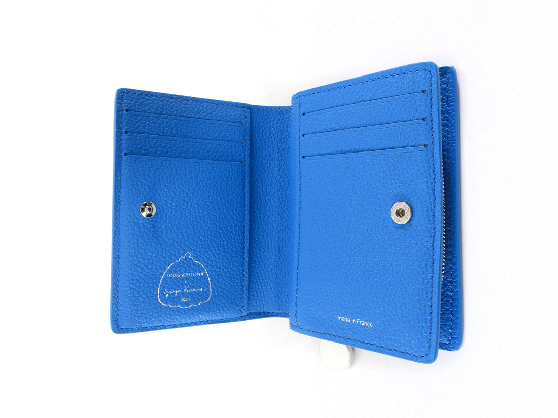Louis Vuitton x Yayoi Kusama 2023 Blue Clea Compact Wallet