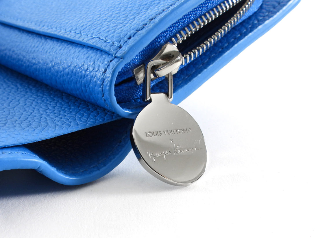 Louis Vuitton x Yayoi Kusama 2023 Blue Clea Compact Wallet