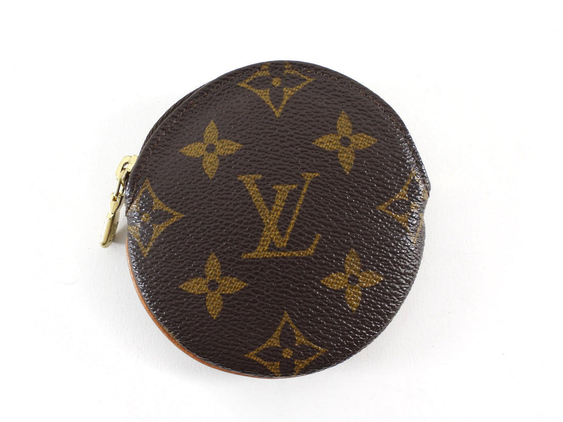 Louis Vuitton Monogram Coated Canvas Round Coin Pouch