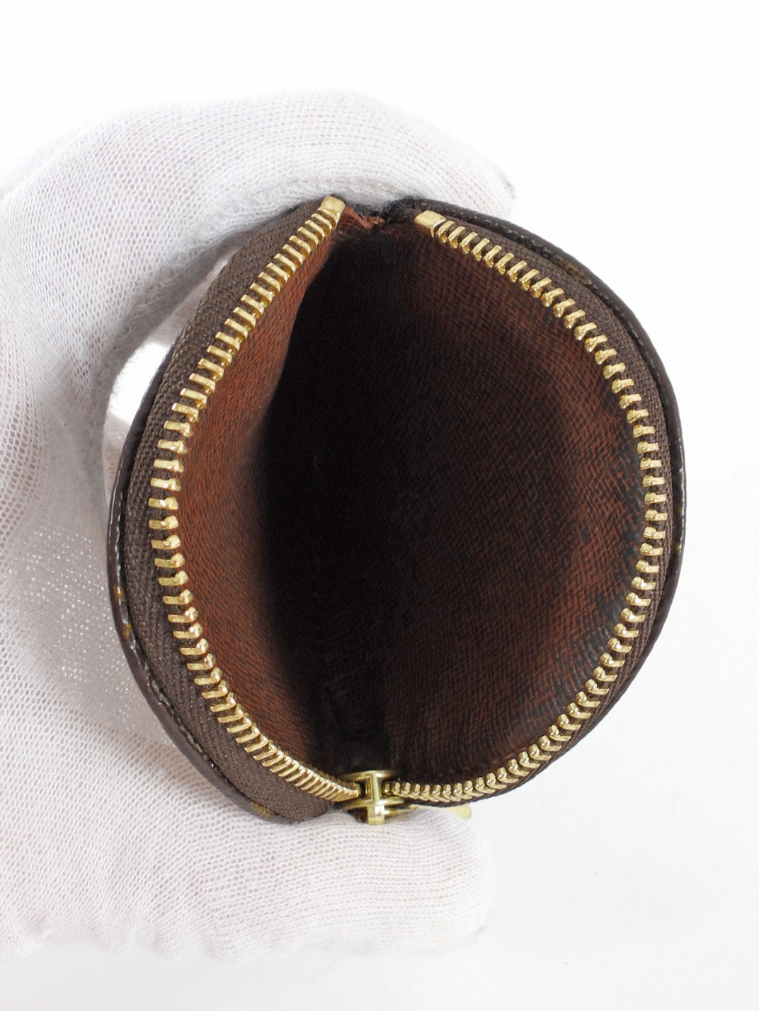 Louis Vuitton Monogram Coated Canvas Round Coin Pouch