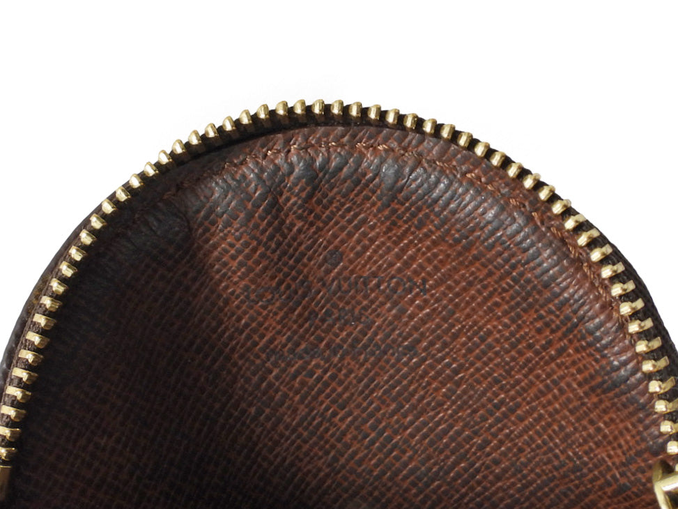 Louis Vuitton Monogram Coated Canvas Round Coin Pouch