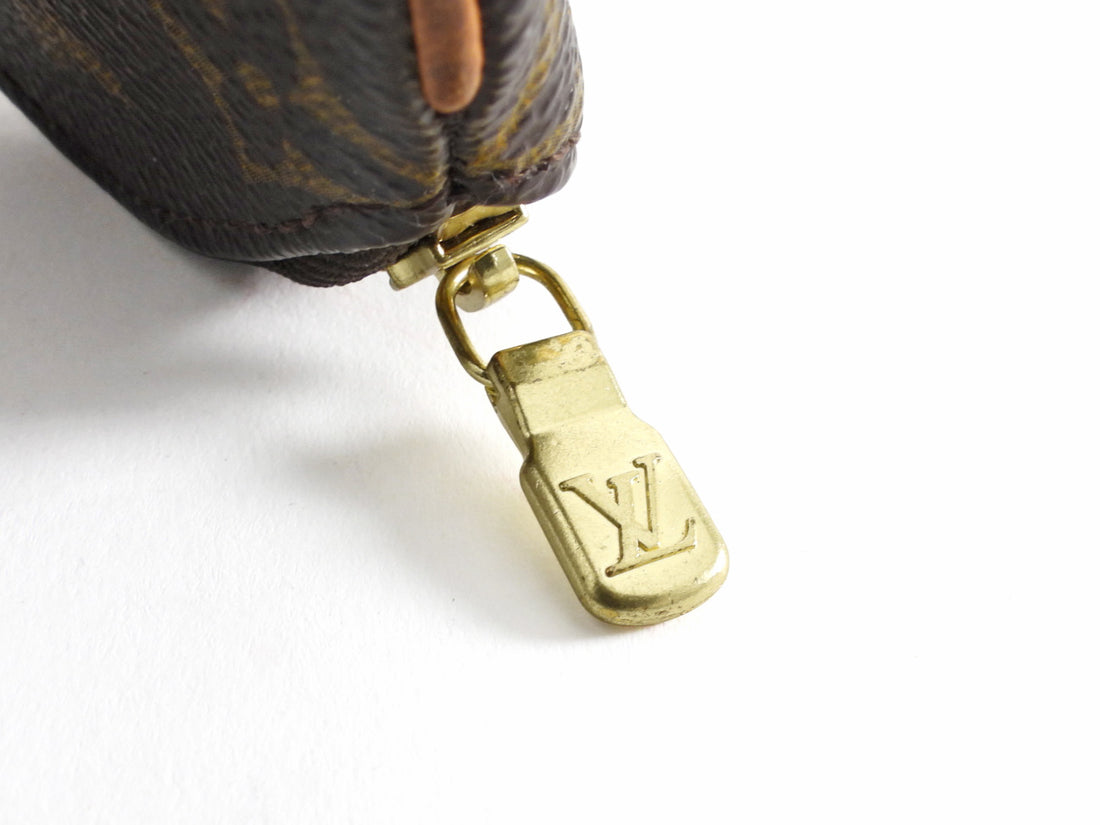 Louis Vuitton Monogram Coated Canvas Round Coin Pouch