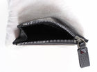 Valentino Black Grained Leather Rockstud Zip Cardholder