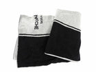 Saint Laurent Rive Gauche Black and White Terry Cloth Convertible Towel Tote