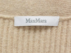 Max Mara Oatmeal Villar Cashmere Rib Long Cardigan Sweater - M