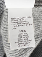 Brunello Cuccinelli Grey Cashmere Sheer Sleeve Sweater - M