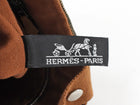 Hermes Brown Toille Canvas Saxo PM Bucket Bag