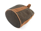 Hermes Brown Toille Canvas Saxo PM Bucket Bag