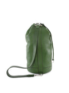 Hermes Vintage 2000 Green Clemence Lunch Drawstring Shoulder Bag