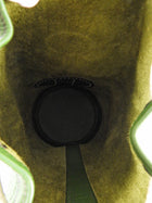 Hermes Vintage 2000 Green Clemence Lunch Drawstring Shoulder Bag