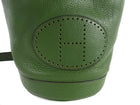 Hermes Vintage 2000 Green Clemence Lunch Drawstring Shoulder Bag