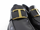 Tod's Black T-Plaque Block Heel Loafers - 36.5